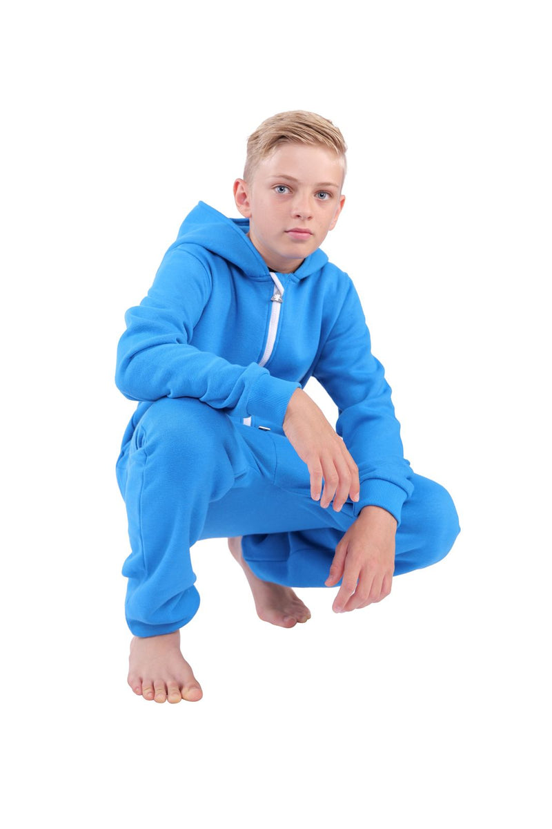 GRADNETZ O\'Poppy Mädchen – Jumpsuits blau Jungen mit Zwergen Kapuze Kinder