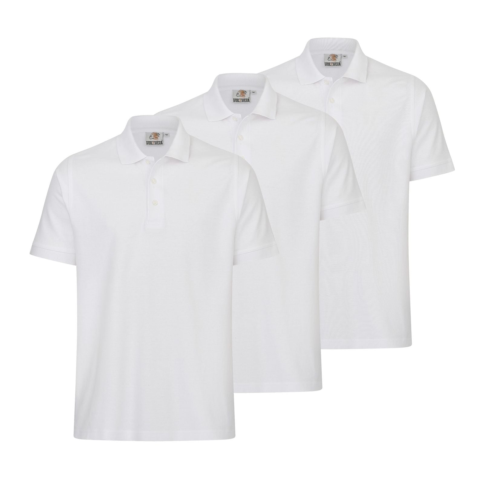 3er Set Herren Poloshirt workwear basic der Marke WORXWEAR