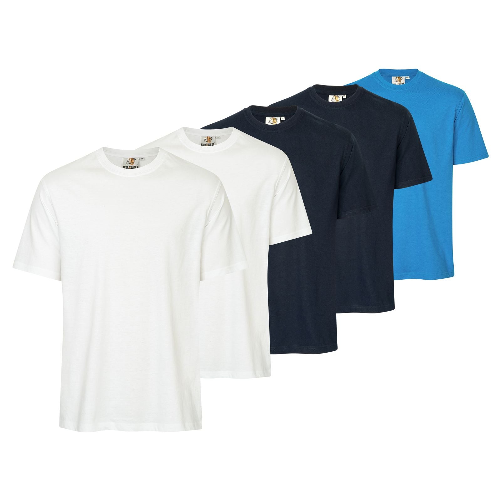 5er Set Herren T-Shirts workwear basic der Marke WORXWEAR