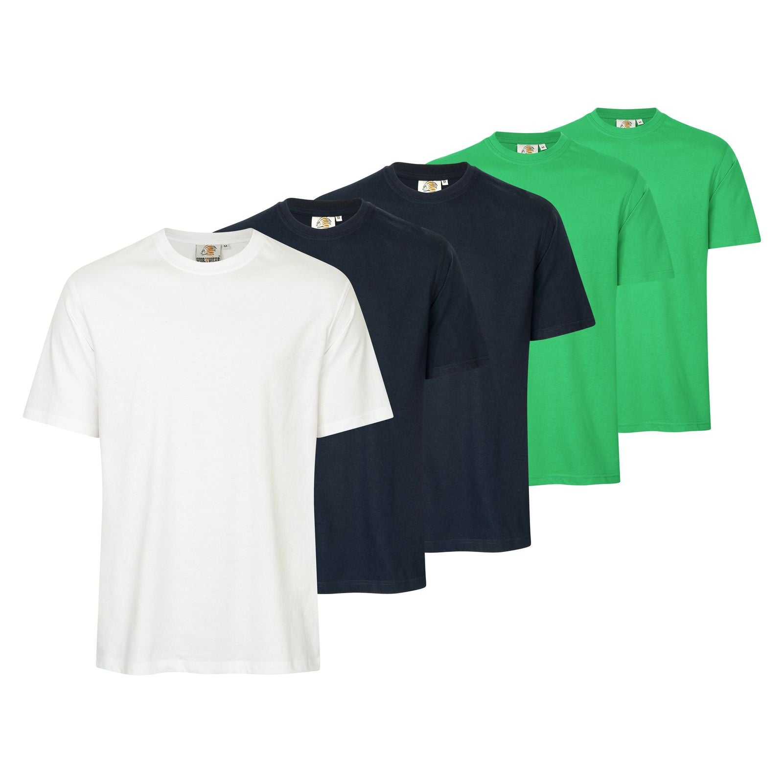 5er Set Herren T-Shirts workwear basic der Marke WORXWEAR