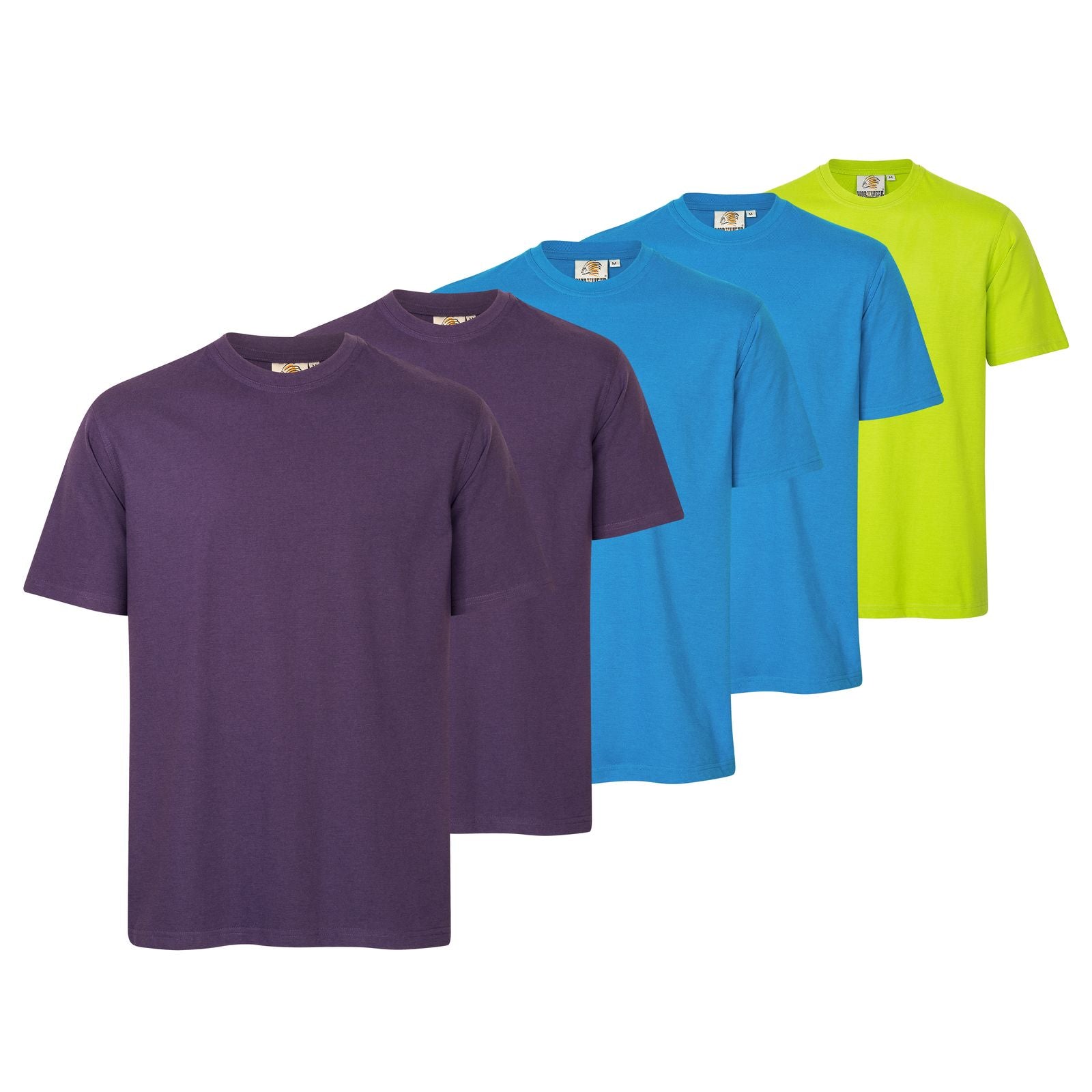 5er Set Herren T-Shirts workwear basic der Marke WORXWEAR