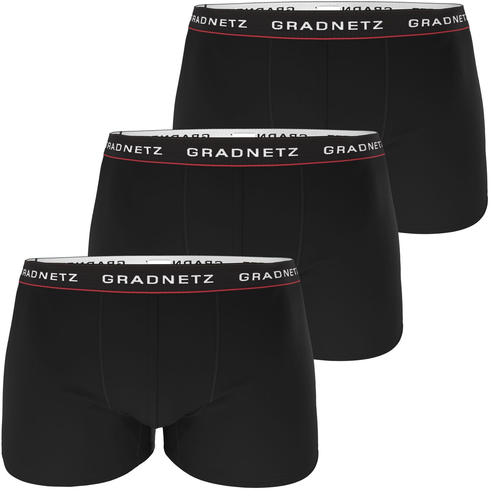 Herren Boxershorts Retropants 3er-Pack von GRADNETZ