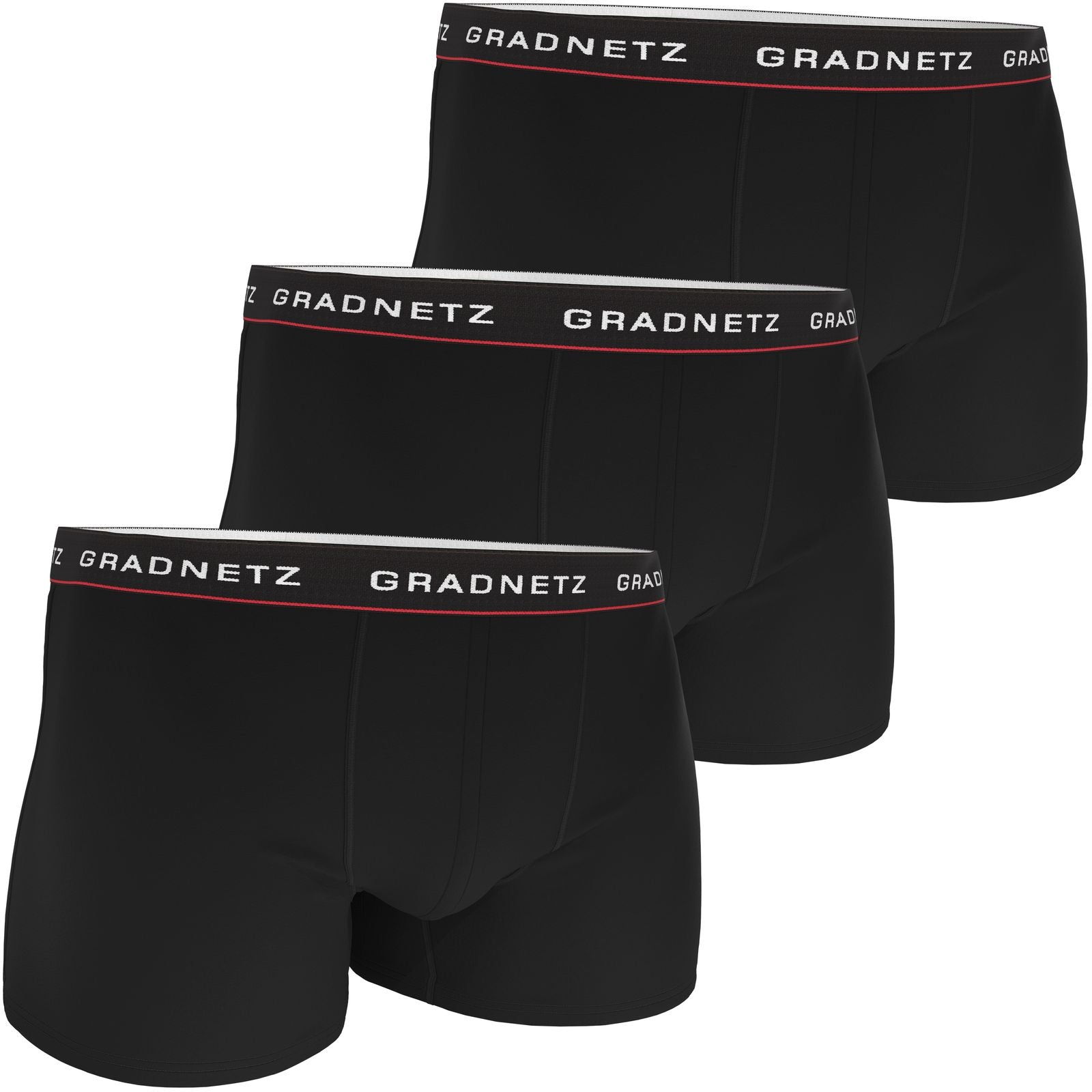 Herren Boxershorts Retropants 3er-Pack von GRADNETZ