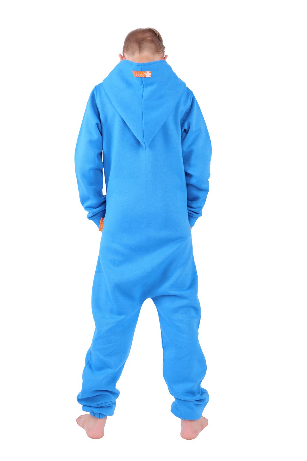 O'Poppy Kinder Jumpsuits Jungen Mädchen mit Zwergen Kapuze blau