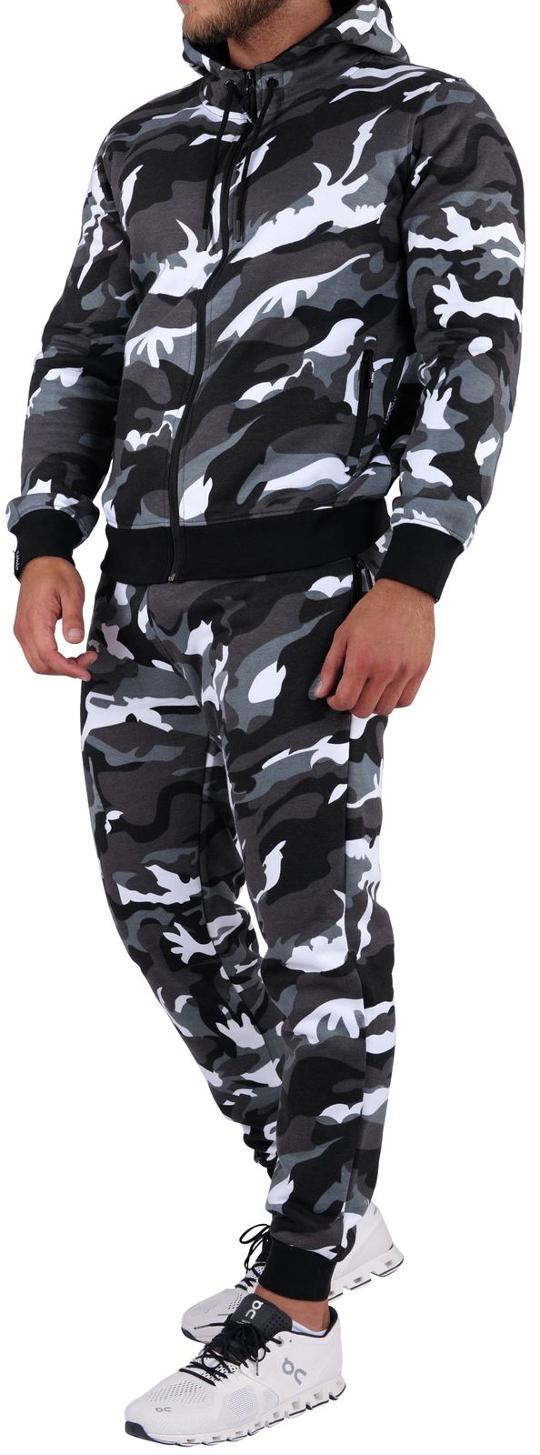 O'Poppy Jogginganzug Herren 2-teilig mit Kapuze camo urban