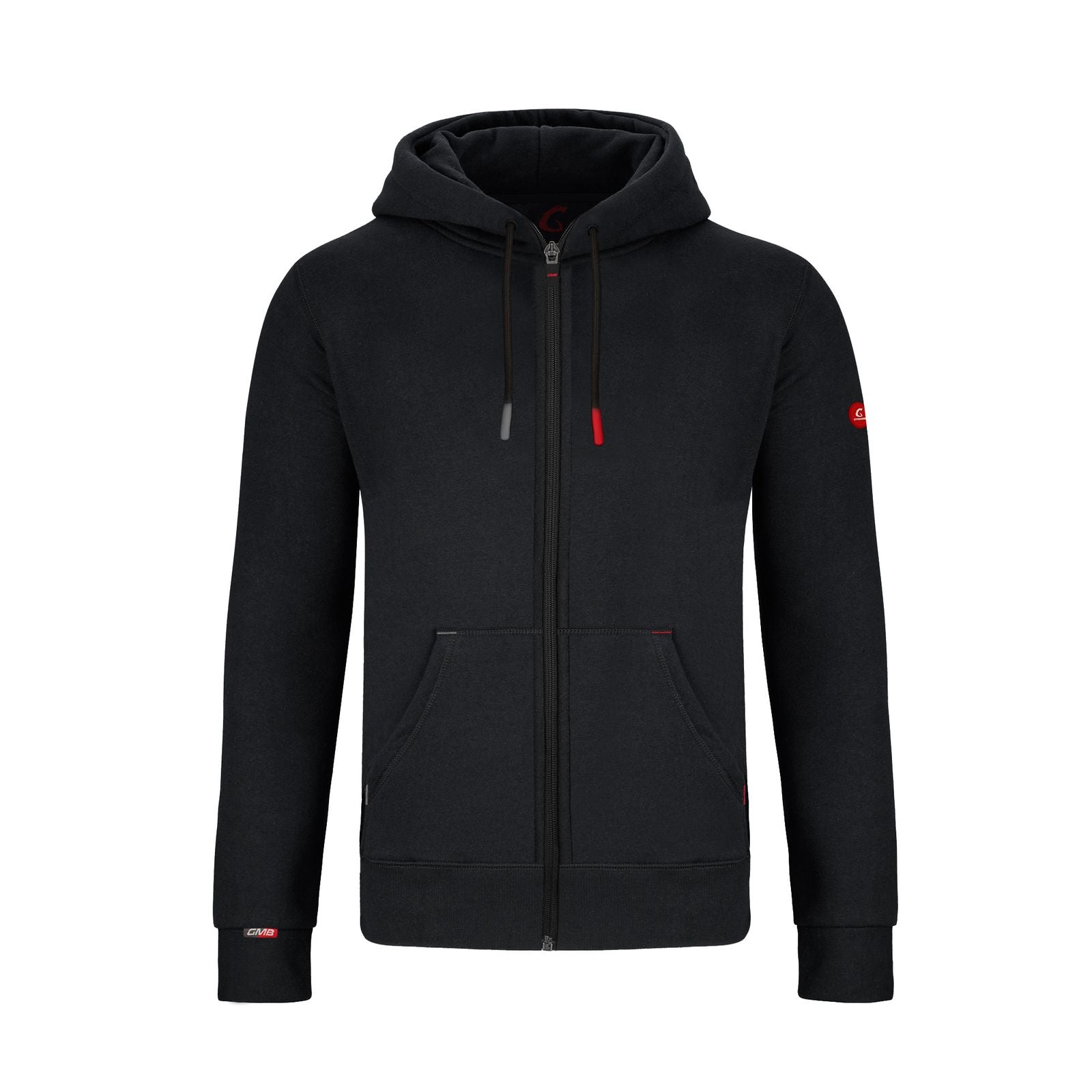 GYMAMBA Sweatjacke red edition Herren mit Kapuze schwarz