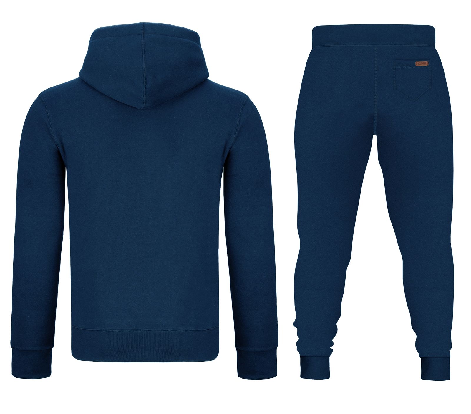 GYMAMBA Jogginganzug Patches Herren 2-teilig mit Kapuze blau